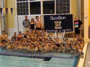 Hamilton College's swimming and diving teams participate in the Ted Mullin 